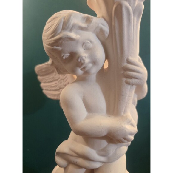 Cherub Ceramic Taper Candle Holders - Etsy Vintage Ceramic Cherub Candle Holder 12.5\